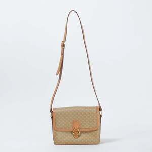 CELINE Macadam Shoulder Bag Beige